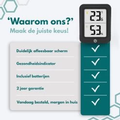 Ease Electronicz Hygrometer Min/Max - Luchtvochtigheidsmeter - Digitaal Weerstation - Vochtigheidsmeter - Thermometer Voor Binnen 17 Ease Electronicz Hygrometer Min/Max - Luchtvochtigheidsmeter - Digitaal Weerstation - Vochtigheidsmeter - Thermometer Voor Binnen -Philips Hue Winkel 1200x1200 3088