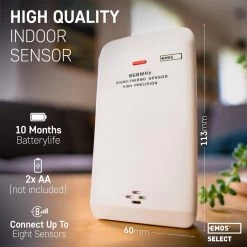 EMOS Weerstation Met Wifi, Draadloos Binnen- En Buitenweersysteem Met Kleurendisplay, Bewaakt Tijd & Datum, Temperatuur, Luchtvochtigheid, Luchtdruk, Comfort & Hitte-index, 12-24 Uursvoorspelling -Philips Hue Winkel 1200x1200 3095