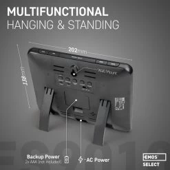 EMOS Weerstation Met Wifi, Draadloos Binnen- En Buitenweersysteem Met Kleurendisplay, Bewaakt Tijd & Datum, Temperatuur, Luchtvochtigheid, Luchtdruk, Comfort & Hitte-index, 12-24 Uursvoorspelling -Philips Hue Winkel 1200x1200 3096