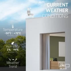 Emos Select Professioneel Weerstation Met Buitensensor, Incl. Touchscreen Kleurendisplay, DCF-ontvangstsignaal Klok - Binnen- En Buitentemperatuur, Weersvoorspelling, Met Draadloze Regenmeter En Windmeter 13 Emos Select Professioneel Weerstation Met Buitensensor, Incl. Touchscreen Kleurendisplay, DCF-ontvangstsignaal Klok - Binnen- En Buitentemperatuur, Weersvoorspelling, Met Draadloze Regenmeter En Windmeter -Philips Hue Winkel 1200x1200 3100