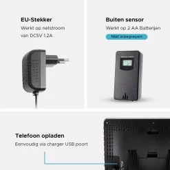 Qumax Weerstation Binnen En Buiten - Draadloos Weerstation Met Buitensensor Tot 60 Meter Bereik - Waterdicht 14 Qumax Weerstation Binnen En Buiten - Draadloos Weerstation Met Buitensensor Tot 60 Meter Bereik - Waterdicht -Philips Hue Winkel 1200x1200 3122
