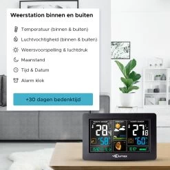 Qumax Weerstation Binnen En Buiten - Draadloos Weerstation Met Buitensensor Tot 60 Meter Bereik - Waterdicht 15 Qumax Weerstation Binnen En Buiten - Draadloos Weerstation Met Buitensensor Tot 60 Meter Bereik - Waterdicht -Philips Hue Winkel 1200x1200 3123