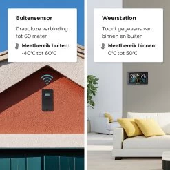 Qumax Weerstation Binnen En Buiten - Draadloos Weerstation Met Buitensensor Tot 60 Meter Bereik - Waterdicht 16 Qumax Weerstation Binnen En Buiten - Draadloos Weerstation Met Buitensensor Tot 60 Meter Bereik - Waterdicht -Philips Hue Winkel 1200x1200 3124