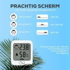 Infinite Goods Hygrometer - Digitale Weerstation - Luchtvochtigheidsmeter - Thermometer Voor Binnen - Vochtmeter - Magneten/Ophangoog - Incl. Batterij -Philips Hue Winkel 1200x1200 3135