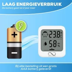 Infinite Goods Hygrometer - Digitale Weerstation - Luchtvochtigheidsmeter - Thermometer Voor Binnen - Vochtmeter - Magneten/Ophangoog - Incl. Batterij -Philips Hue Winkel 1200x1200 3136
