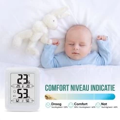 Strex Digitale Thermo Hygrometer Wit - Digitale Thermo Meter Binnen - Hygro Meter Binnen - Weerstation Met Luchtvochtigheidsmeter - Inclusief Batterij -Philips Hue Winkel 1200x1200 3149