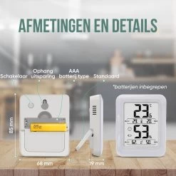 Strex Digitale Thermo Hygrometer Wit - Digitale Thermo Meter Binnen - Hygro Meter Binnen - Weerstation Met Luchtvochtigheidsmeter - Inclusief Batterij -Philips Hue Winkel 1200x1200 3151