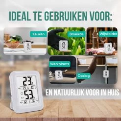 Strex Digitale Thermo Hygrometer Wit - Digitale Thermo Meter Binnen - Hygro Meter Binnen - Weerstation Met Luchtvochtigheidsmeter - Inclusief Batterij -Philips Hue Winkel 1200x1200 3152