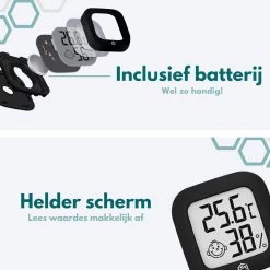 Ease Electronicz Hygrometer - Weerstation - Luchtvochtigheidsmeter - Thermometer Voor Binnen - Incl. Batterij En Plakstrip 14 Ease Electronicz Hygrometer - Weerstation - Luchtvochtigheidsmeter - Thermometer Voor Binnen - Incl. Batterij En Plakstrip -Philips Hue Winkel 1200x1200 3156