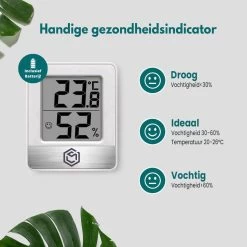 Ease Electronicz Hygrometer - Luchtvochtigheidsmeter - Digitaal Weerstation - Vochtigheidsmeter - Thermometer Voor Binnen - Inclusief Batterij -Philips Hue Winkel 1200x1200 3198