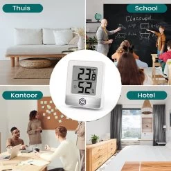 Ease Electronicz Hygrometer - Luchtvochtigheidsmeter - Digitaal Weerstation - Vochtigheidsmeter - Thermometer Voor Binnen - Inclusief Batterij -Philips Hue Winkel 1200x1200 3199