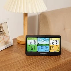 Airvital Weerstation Voor Binnen En Buiten - Draadloos - Oplaadbare Buitensensor Met 60m Bereik - Weersvoorspelling - Binnen En Buitentemperatuur - Barometer -Philips Hue Winkel 1200x1200 3206