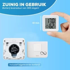 Infinite Goods Hygrometer Bluetooth - Digitale Weerstation - Luchtvochtigheidsmeter - Thermometer Voor Binnen - Vochtmeter - Gratis App - Incl. Batterij -Philips Hue Winkel 1200x1200 3213