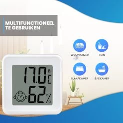 Infinite Goods Hygrometer Bluetooth - Digitale Weerstation - Luchtvochtigheidsmeter - Thermometer Voor Binnen - Vochtmeter - Gratis App - Incl. Batterij -Philips Hue Winkel 1200x1200 3214