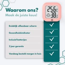 Ease Electronicz Hygrometer - Weerstation - Luchtvochtigheidsmeter - Thermometer Voor Binnen - Incl. Batterij En Plakstrip 19 Ease Electronicz Hygrometer - Weerstation - Luchtvochtigheidsmeter - Thermometer Voor Binnen - Incl. Batterij En Plakstrip -Philips Hue Winkel 1200x1200 3231