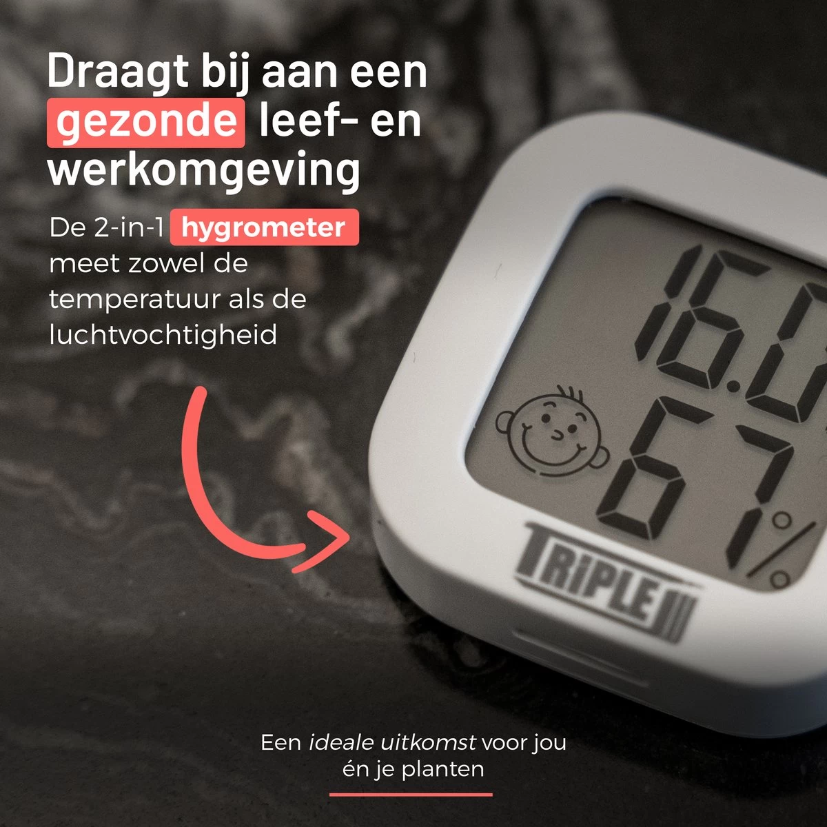 Triple J® Hygrometer - Thermometer Binnen Digitaal - Hygrometer Binnen - Incl. Batterij En Plakstrip 10 Triple J® Hygrometer - Thermometer Binnen Digitaal - Hygrometer Binnen - Incl. Batterij En Plakstrip - Afbeelding 8