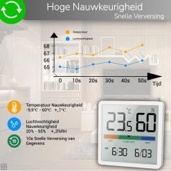 YUCONN Hygrometer - Luchtvochtigheidsmeter - Digitaal Weerstation - Binnen 15 YUCONN Hygrometer - Luchtvochtigheidsmeter - Digitaal Weerstation - Binnen -Philips Hue Winkel 1200x1200 3275