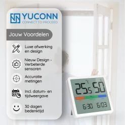 YUCONN Hygrometer - Luchtvochtigheidsmeter - Digitaal Weerstation - Binnen 20 YUCONN Hygrometer - Luchtvochtigheidsmeter - Digitaal Weerstation - Binnen -Philips Hue Winkel 1200x1200 3277