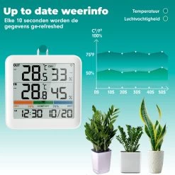 Iqonic Hygrometer - Luchtvochtigheidsmeter - Weerstation Binnen En Buiten - Draadloos Met Buitensensor - Wit 12 Iqonic Hygrometer - Luchtvochtigheidsmeter - Weerstation Binnen En Buiten - Draadloos Met Buitensensor - Wit -Philips Hue Winkel 1200x1200 3282