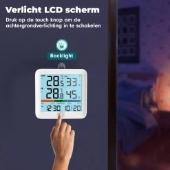 Iqonic Hygrometer - Luchtvochtigheidsmeter - Weerstation Binnen En Buiten - Draadloos Met Buitensensor - Wit 16 Iqonic Hygrometer - Luchtvochtigheidsmeter - Weerstation Binnen En Buiten - Draadloos Met Buitensensor - Wit -Philips Hue Winkel 1200x1200 3286