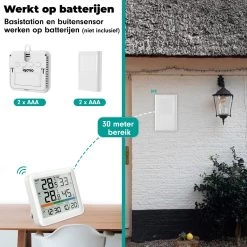 Iqonic Hygrometer - Luchtvochtigheidsmeter - Weerstation Binnen En Buiten - Draadloos Met Buitensensor - Wit 17 Iqonic Hygrometer - Luchtvochtigheidsmeter - Weerstation Binnen En Buiten - Draadloos Met Buitensensor - Wit -Philips Hue Winkel 1200x1200 3287