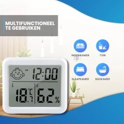 Infinite Goods Hygrometer - Weerstation - Luchtvochtigheidsmeter - Thermometer Voor Binnen - Vochtmeter - 2 In 1 - Incl. Batterij -Philips Hue Winkel 1200x1200 3311