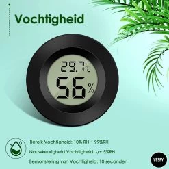 Mini Thermometer Met Hygrometer Luchtvochtigheidsmeter - Incl Batterij - Hygrometer Binnen - Thermometer Binnen - Weerstation -Philips Hue Winkel 1200x1200 3363