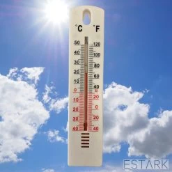 ESTARK® Thermometer - Buitenthermometer - Binnenthermometer - Metalen Binnen Buiten Thermometer - Wit - Thermometer Voor Aan Muur Gevel - Kwik - Draadloos - Min/Max - Muurthermometer - Kozijnthermometer - Temperatuurmeter - Thermometer Wit -Philips Hue Winkel 1200x1200 3365