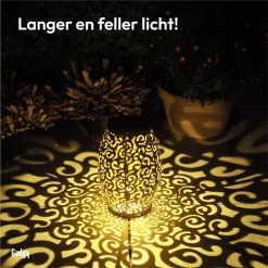 Gadgy Solar Oosterse Lantaarn - Tafellamp Set Van 2 – Solar Tuinverlichting Op Zonneenergie – Led Buitenverlichting Met Dag/Nacht Sensor - Hanglamp - Tuinlantaarn - 21.5 X Ø15CM - Brons - Metaal -Philips Hue Winkel 1200x1200 3393