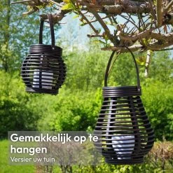 Gadgy Solar Rotan Tafellamp Set Van 2 - Solar Tuinverlichting Op Zonneenergie - Tuinlantaarn - Led Buitenverlichting Met Dag/Nacht Sensor - Voor Binnen En Buiten -Philips Hue Winkel 1200x1200 3399