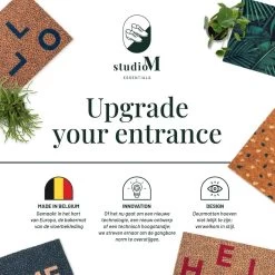 Antislip Deurmat Binnen Studio M - OPTIBRUSH - Droogloopmat Binnen - 55X80 Cm - Oranje Met Stippels - Optimale Buitenmat/Deurmat Buiten - Droogloopmat Buiten - Mat Voordeur - Inloopmat -Philips Hue Winkel 1200x1200 3445