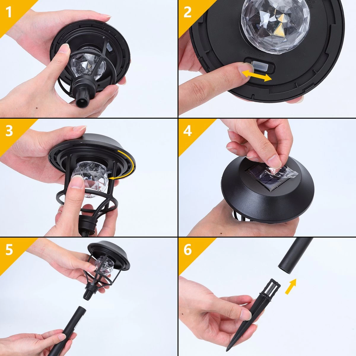 Aigostar LED Tuinverlichting Op Zonne Energie - RVS Stekers 42cm - Tuinverlichting - Tuinlamp - Tuinlantaarn - 3000K IP44 8 Aigostar LED Tuinverlichting Op Zonne Energie - RVS Stekers 42cm - Tuinverlichting - Tuinlamp - Tuinlantaarn - 3000K IP44 - Afbeelding 6