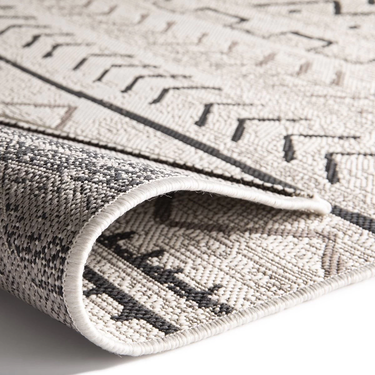 Karat Buitenkleed - Tuintapijt - Vloerkleed - Aztec - Grijs - 200 X 290 Cm 7 Karat Buitenkleed - Tuintapijt - Vloerkleed - Aztec - Grijs - 200 X 290 Cm - Afbeelding 5