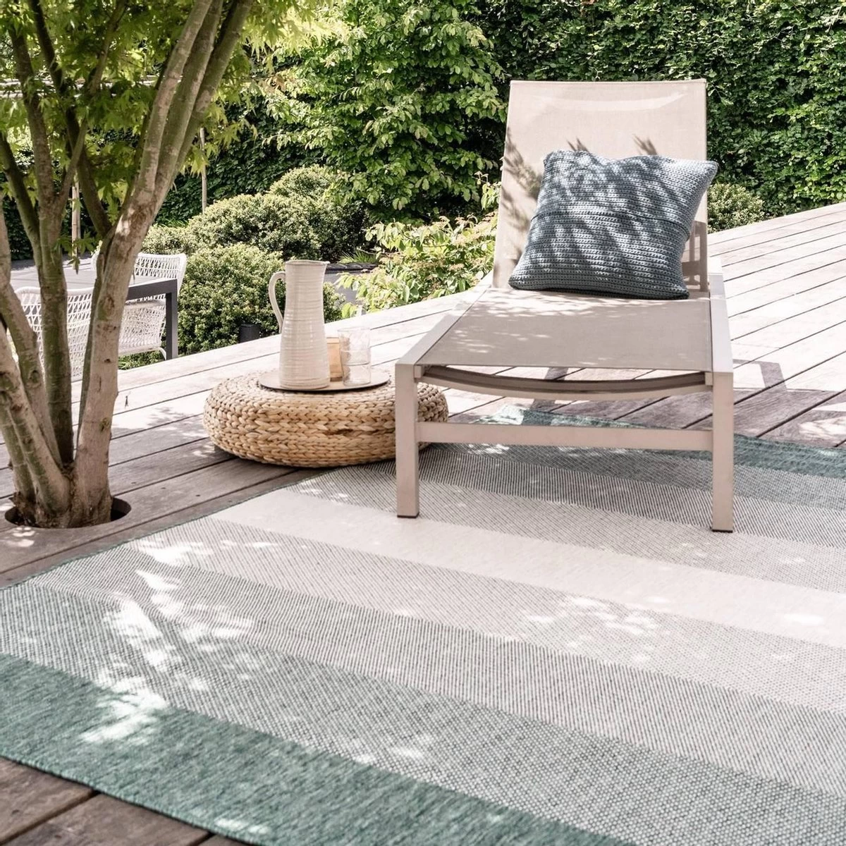 Buiten Vloerkleed Boa - Groen/Wit - Dubbelzijdig - EVA Interior - Polypropyleen - 200 X 290 Cm - (L) 3 Buiten Vloerkleed Boa - Groen/Wit - Dubbelzijdig - EVA Interior - Polypropyleen - 200 X 290 Cm - (L)