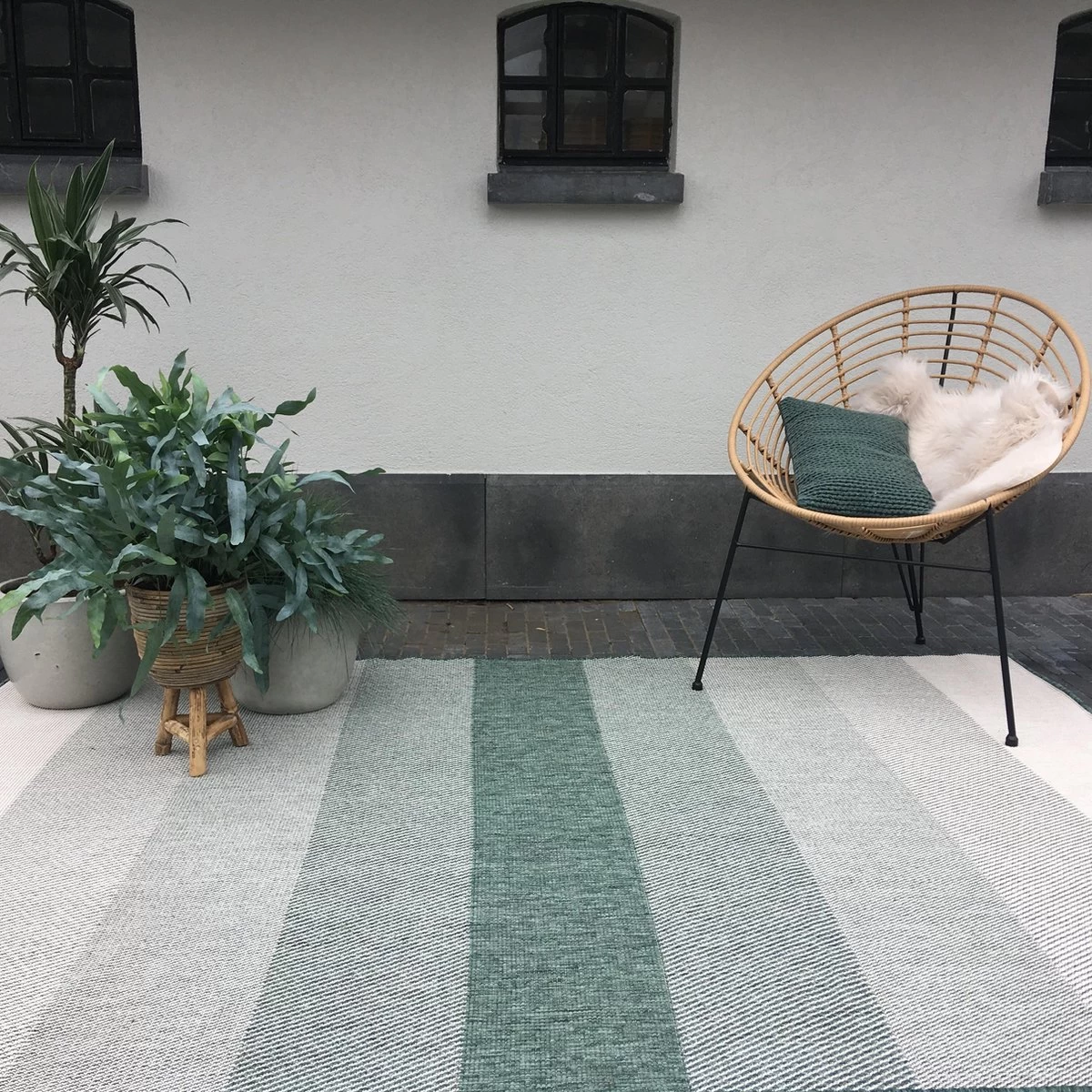 Buiten Vloerkleed Boa - Groen/Wit - Dubbelzijdig - EVA Interior - Polypropyleen - 200 X 290 Cm - (L) 13 Buiten Vloerkleed Boa - Groen/Wit - Dubbelzijdig - EVA Interior - Polypropyleen - 200 X 290 Cm - (L) - Afbeelding 11