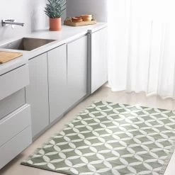 JEMIDI Tuintapijt In Modern Cirkelpatroon - Buitentapijt 120 X 180 Cm - Kleed Voor Tuin, Balkon En Binnenshuis - Groen Grijs/wit Patroon -Philips Hue Winkel 1200x1200 3651