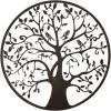 Levensboom - Metalen Wanddecoratie - Schilderij - Ø 95 Cm - Voor Huis En Tuin - Mooiste Uitvoering!