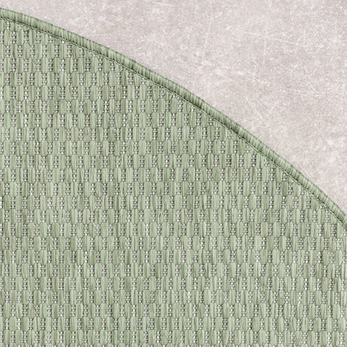 Rond Buitenkleed - Costa Groen Ø 100cm 8 Rond Buitenkleed - Costa Groen Ø 100cm - Afbeelding 6