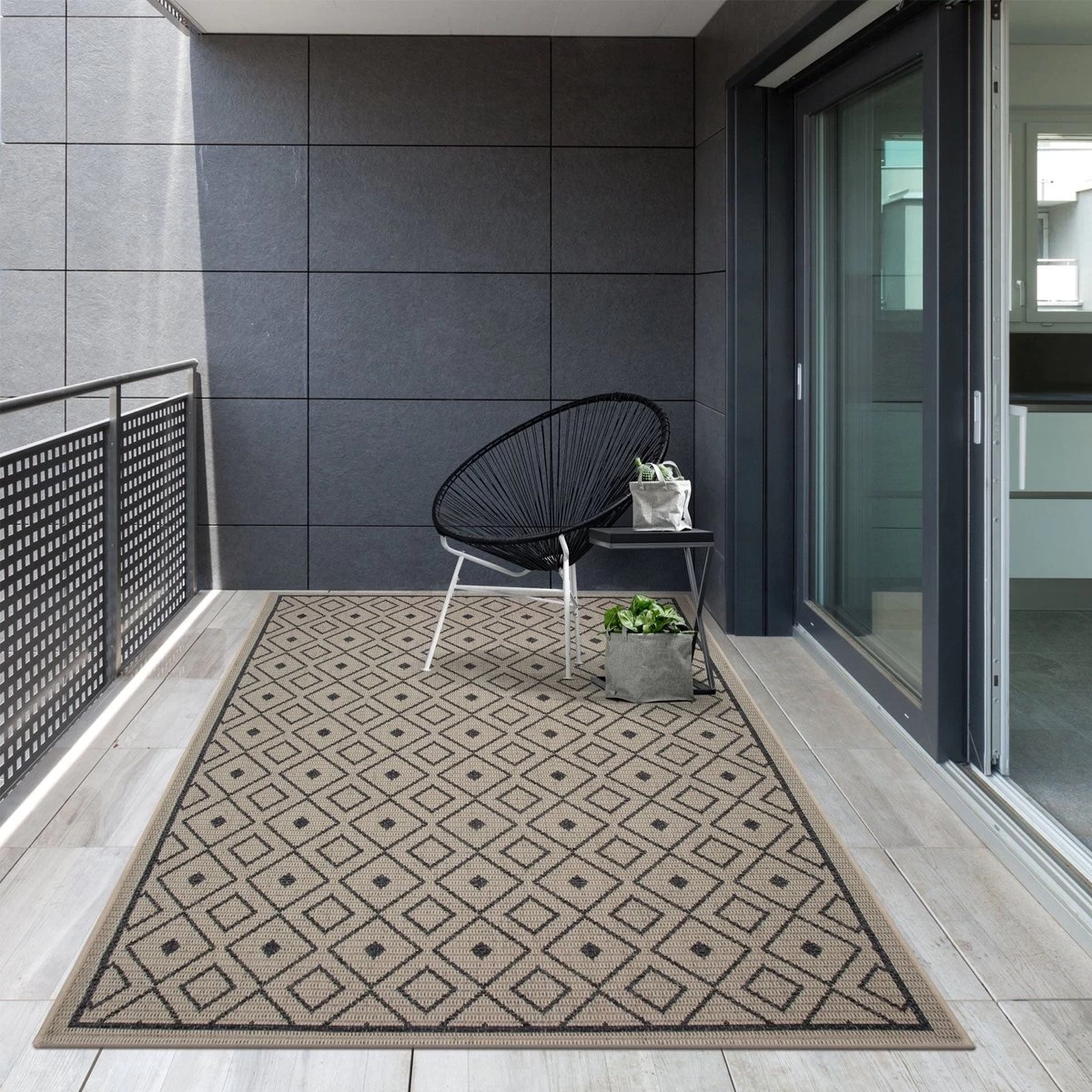 Karat Buitenkleed - Tuintapijt - Vloerkleed - Clyde - Rockport - 200 X 290 Cm 4 Karat Buitenkleed - Tuintapijt - Vloerkleed - Clyde - Rockport - 200 X 290 Cm - Afbeelding 2