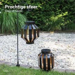 Gadgy Solar Lantaarn Gloeilamp Set Van 2 - Solar Tuinverlichting Op Zonneenergie – Led Buitenverlichting Met Dag/nacht Sensor - Tafellamp - Hanglamp - Tuinlantaarn - 20.5 X Ø 18 Cm - Zwart - Metaal -Philips Hue Winkel 1200x1200 3757