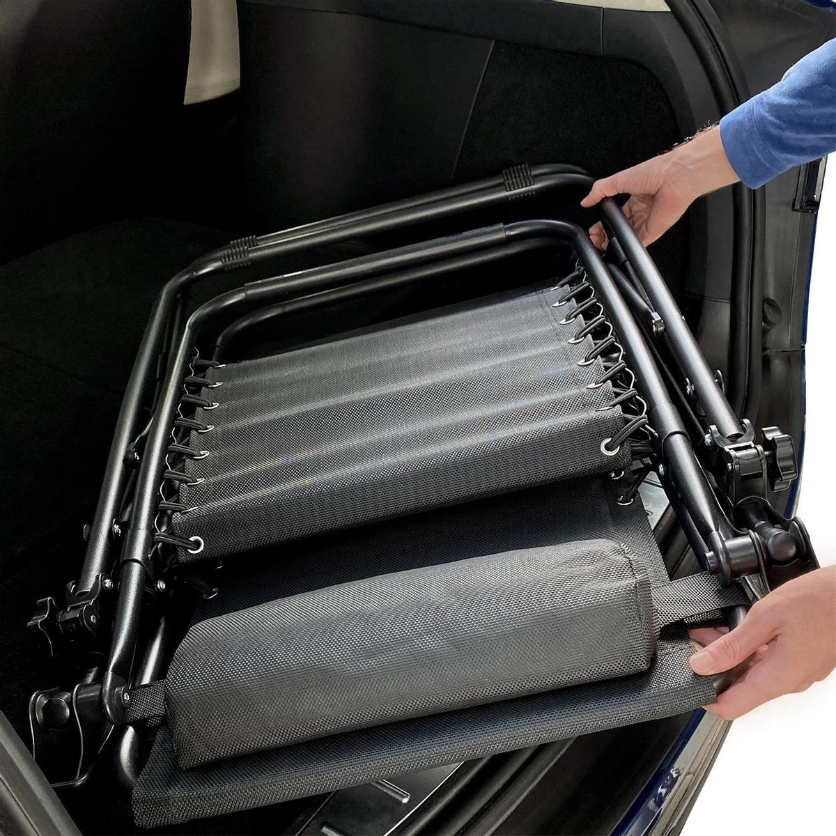 LifeGoods Opvouwbare Tuinstoelen - Verstelbaar Zonnescherm - 2 Stuks - 30°-90° Verstelbaar - Metaal - Zwart 8 LifeGoods Opvouwbare Tuinstoelen - Verstelbaar Zonnescherm - 2 Stuks - 30°-90° Verstelbaar - Metaal - Zwart - Afbeelding 6