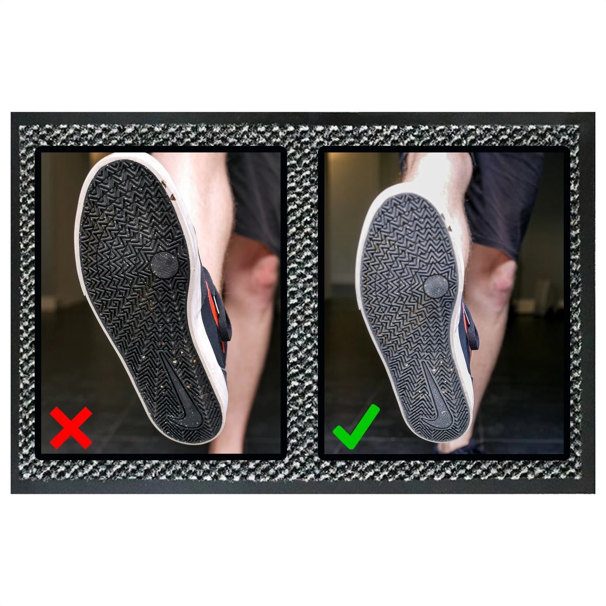 In Round Deurmat Voor Binnen En Buiten 2-pack– 60x80cm – Antraciet 6 In Round Deurmat Voor Binnen En Buiten 2-pack– 60x80cm – Antraciet - Afbeelding 4