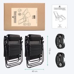 LifeGoods Opvouwbare Tuinstoelen - Verstelbaar Zonnescherm - 2 Stuks - 30°-90° Verstelbaar - Metaal - Zwart 23 LifeGoods Opvouwbare Tuinstoelen - Verstelbaar Zonnescherm - 2 Stuks - 30°-90° Verstelbaar - Metaal - Zwart -Philips Hue Winkel 1200x1200 381