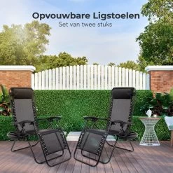 LifeGoods Opvouwbare Tuinstoelen - Verstelbaar Zonnescherm - 2 Stuks - 30°-90° Verstelbaar - Metaal - Zwart 24 LifeGoods Opvouwbare Tuinstoelen - Verstelbaar Zonnescherm - 2 Stuks - 30°-90° Verstelbaar - Metaal - Zwart -Philips Hue Winkel 1200x1200 382
