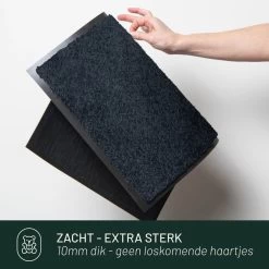 Deurmat Binnen Studio M - CLASSIC PRO - Droogloopmat Binnen 90x150 Cm - ZWART - Schoonloopmat - Antislip Deurmat - Inloopmat - Deurmat Voor Binnen Of Buiten - Verschillende Afmetingen En Kleuren -Philips Hue Winkel 1200x1200 3843