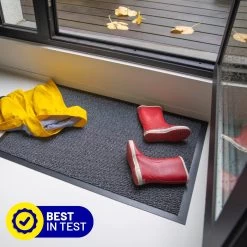 Deurmat Binnen Studio M - CLASSIC - Droogloopmat Binnen 80x120 Cm - GRIJS - Schoonloopmat - Antislip Deurmat - Inloopmat - Deurmat Voor Binnen Of Buiten - Verschillende Afmetingen En Kleuren