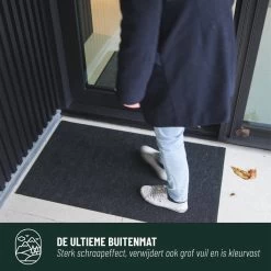 Antislip Deurmat Buiten Studio M - OUTDOOR - Buitenmat - 60x100cm - Zwart - All-Weather Deurmat - Droogloopmat Buiten - UV-/Chloor-/Zoutwaterbestendig - Geschikt Voor Aan Buitendeur, Zwembad, Sauna, Buitendouche, BBQ, Camping -Philips Hue Winkel 1200x1200 3944