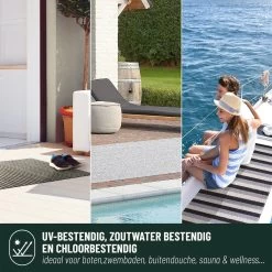 Antislip Deurmat Buiten Studio M - OUTDOOR - Buitenmat - 60x100cm - Zwart - All-Weather Deurmat - Droogloopmat Buiten - UV-/Chloor-/Zoutwaterbestendig - Geschikt Voor Aan Buitendeur, Zwembad, Sauna, Buitendouche, BBQ, Camping -Philips Hue Winkel 1200x1200 3945