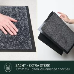 Deurmat Studio M - OPTICLEAN - Droogloopmat Binnen - 60X80 Cm - Grijs - Verschillende Afmetingen En Kleuren -Philips Hue Winkel 1200x1200 3986