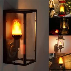 Ledlamp Met Vlameffect 4 Standen - Vuurvlam Lamp -LED Flame Bulb - Fakkel Lamp - Kaars Effect Led Vlam Lamp